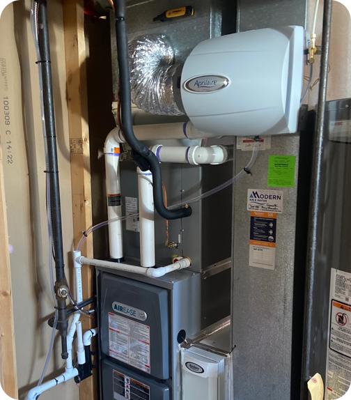 Air Quality System Installed by Home Air Quality Experts Modern Air & Water